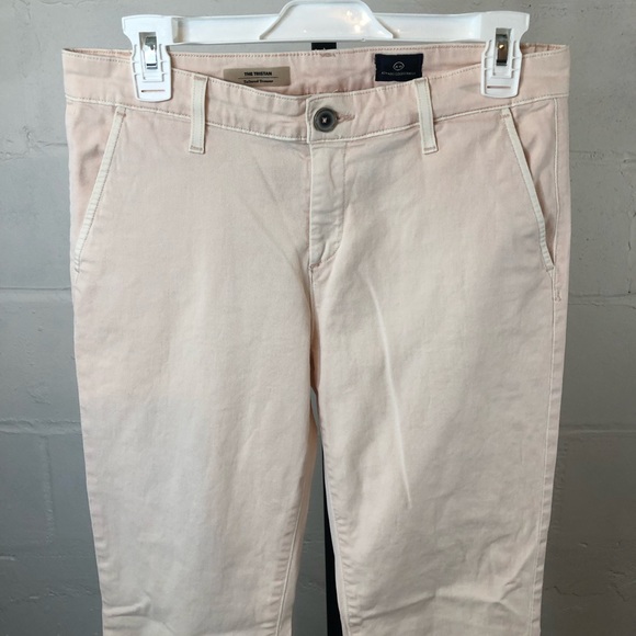AG Adriano Goldschmied Triston Tailored Trouser Size 27R Pigment Pink #i6 - Picture 4 of 10